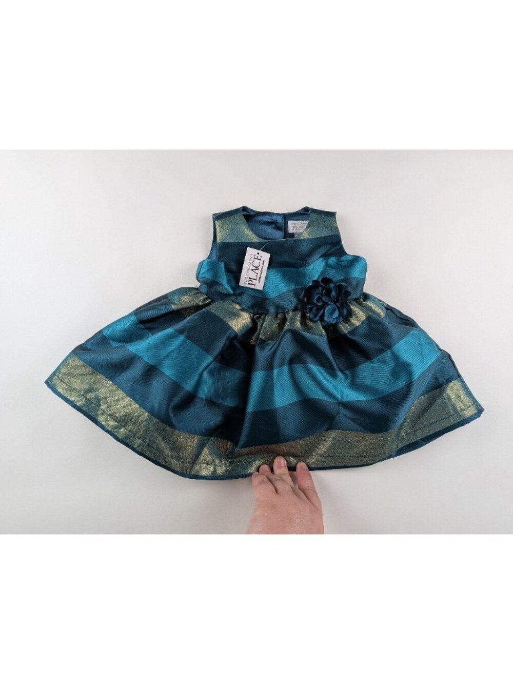The Children's Place Girls Striped Dress with Flower Accent 3-6 Months